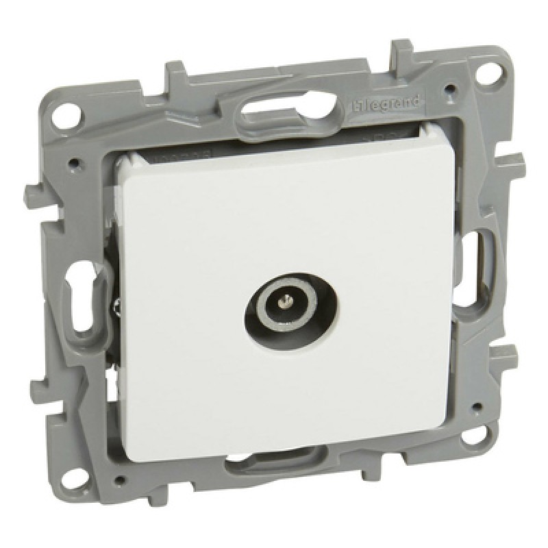 LEGRAND LEGRAND πρίζα κεραίας 764555, αρσενική, 10dB, λευκή