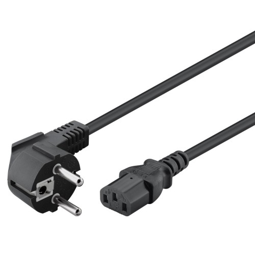 GOOBAY GOOBAY καλώδιο τροφοδοσίας 95142, 3G 1.00mm², 3m, μαύρο