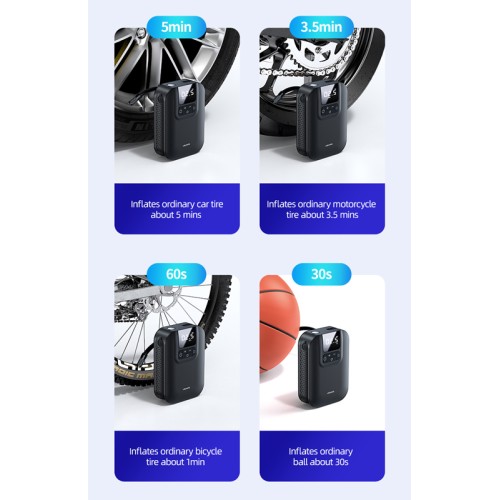 USAMS USAMS mini συμπιεστής αέρος αυτοκινήτου US-ZB215, μαύρος