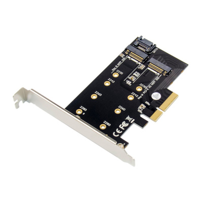 Powertech POWERTECH κάρτα επέκτασης 4x PCIe σε M.2 B & M NGFF/NVME ST59