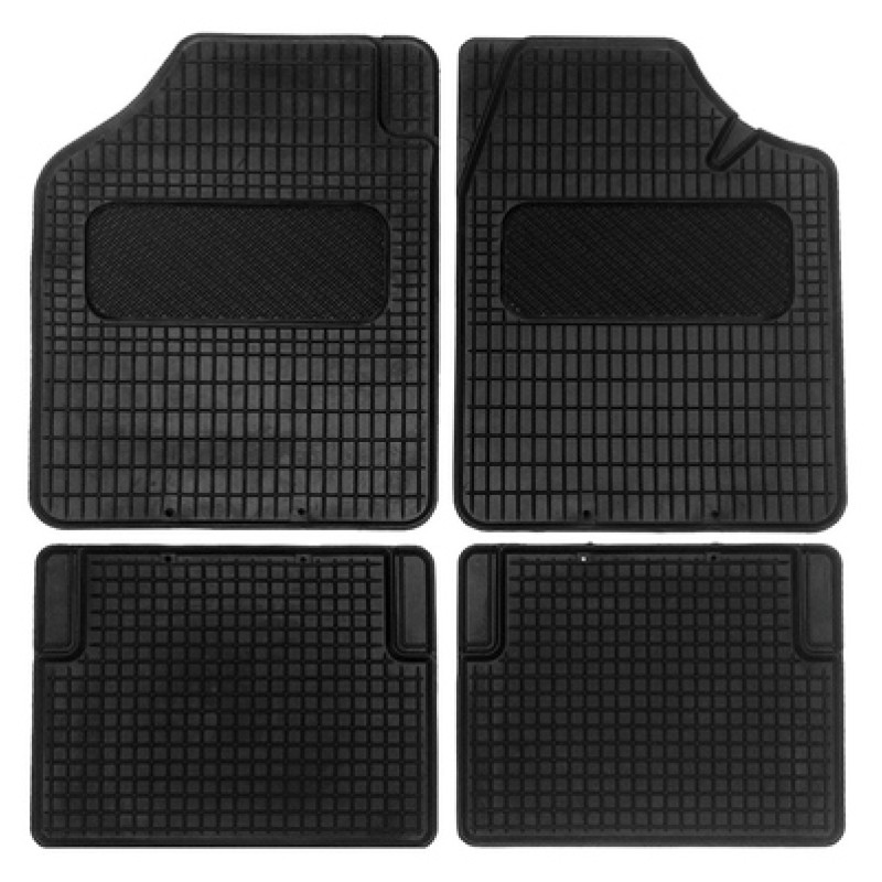 AMIO AMIO σετ πατάκια αυτοκινήτου RCM-02, 50x70cm & 48x36cm, universal, μαύρο