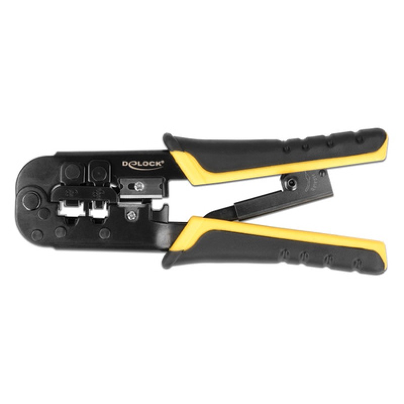DELOCK DELOCK εργαλείο πτύχωσης με απογυμνωτή καλωδίων RJ45/12/11 90520, 8+6P