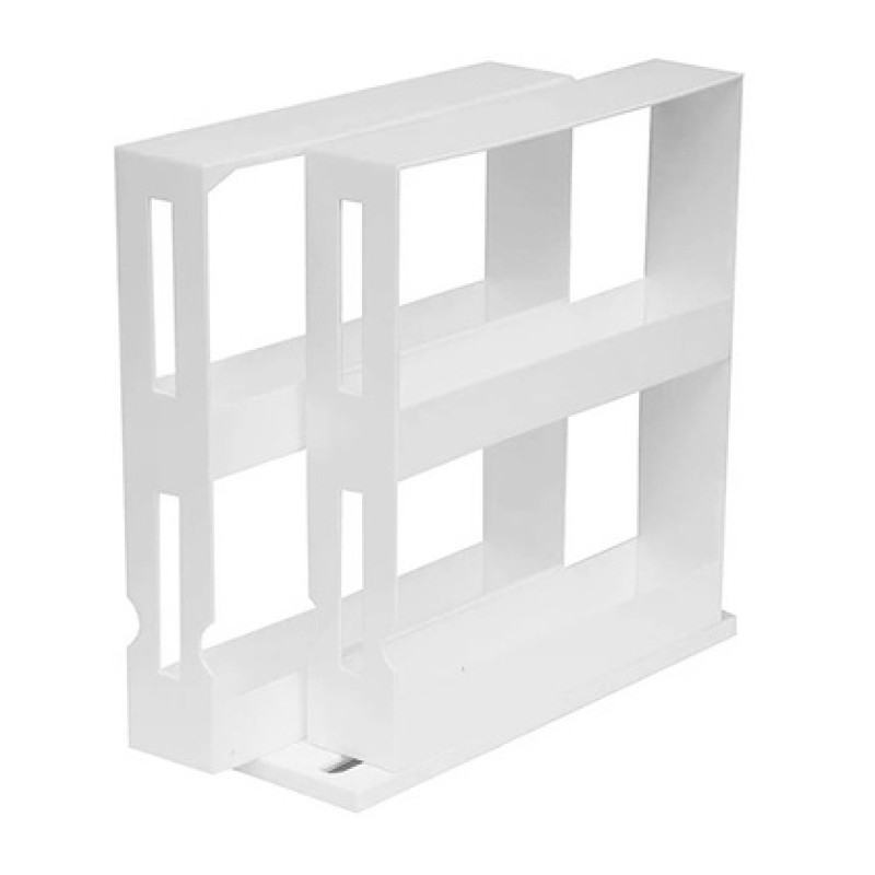 UNBRANDED Επιτραπέζια βάση μπαχαρικών HUH-0038, 28 x 10.5 x 28cm, λευκή