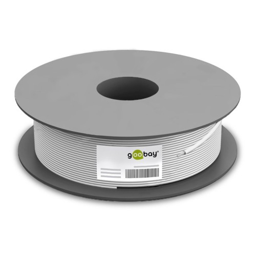 GOOBAY GOOBAY καλώδιο κεραίας 27518, 120dB, 75Ω, CCS, 100m, λευκό