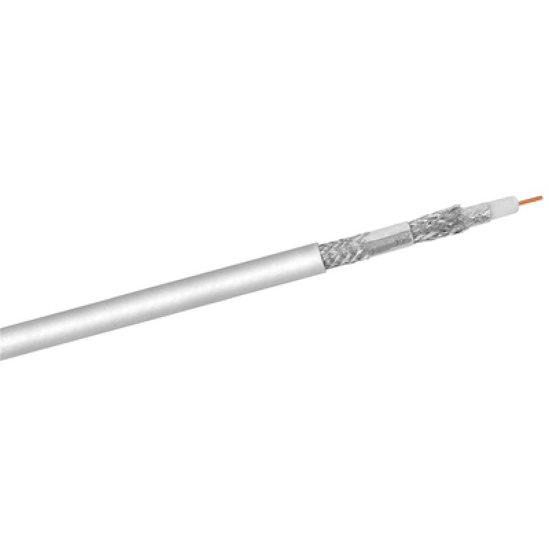 GOOBAY GOOBAY καλώδιο κεραίας 27518, 120dB, 75Ω, CCS, 100m, λευκό