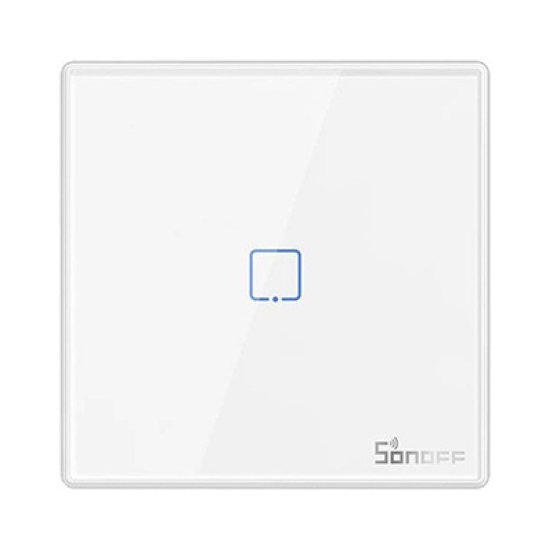 SONOFF SONOFF smart διακόπτης T2EU1C-RF 433MHz, αφής, μονός, λευκός