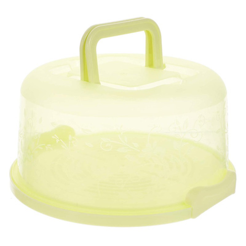 UNBRANDED Δοχεία αποθήκευσης κέικ HUH-0048, 13 x 25cm, πράσινο, 2τμχ