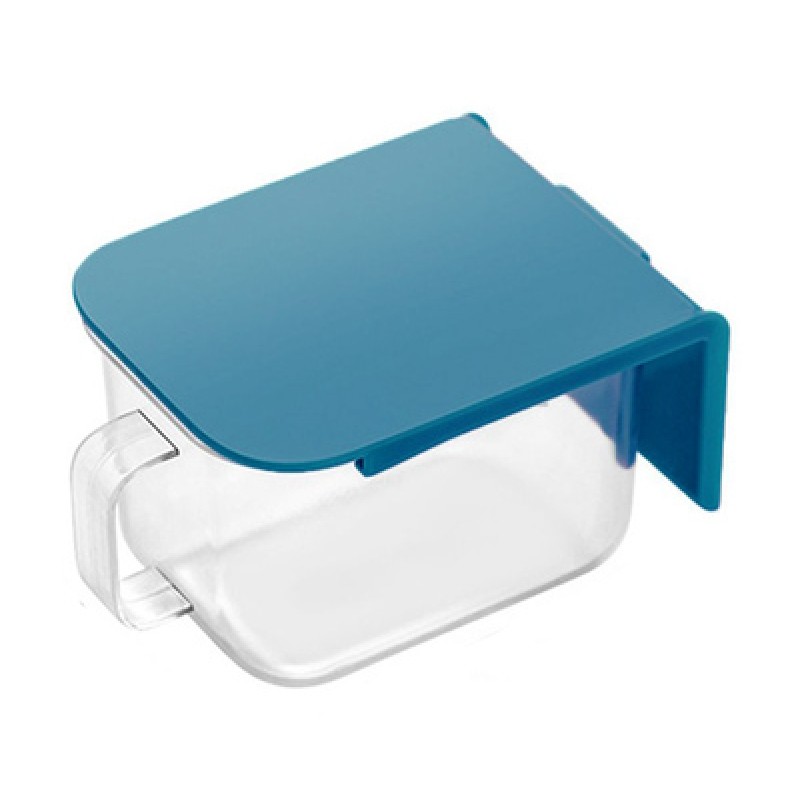 UNBRANDED Δοχείο αποθήκευσης μπαχαρικών HUH-0052, με κουταλάκι, 420ml, μπλε