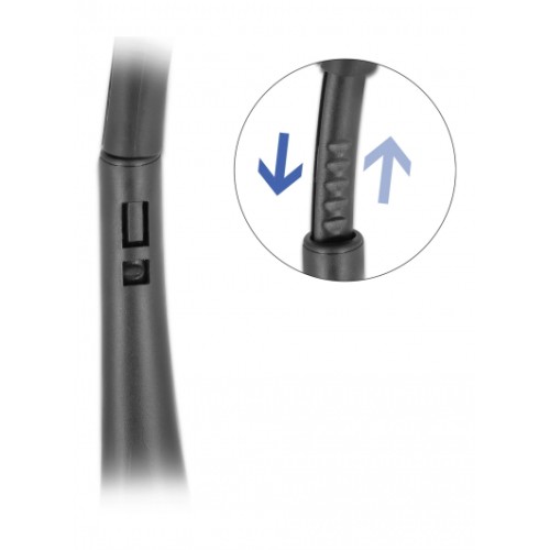 DELOCK DELOCK headphones με μικρόφωνο 27178, stereo, USB, volume control, μαύρα