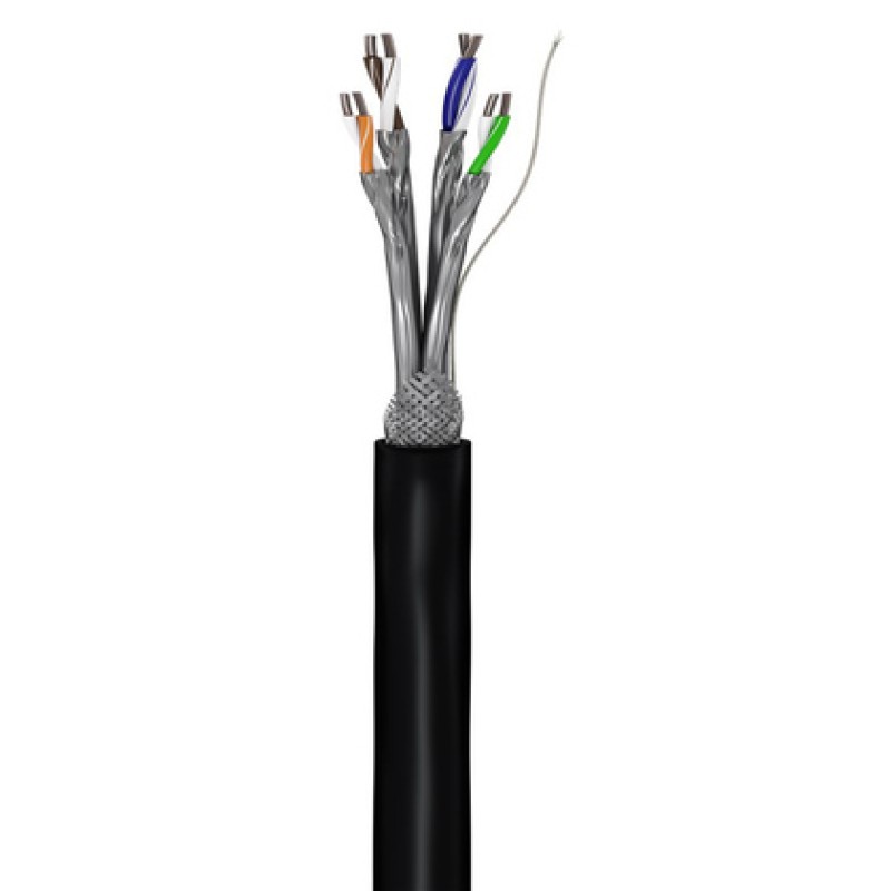 GOOBAY GOOBAY καλώδιο δικτύου 57197, CAT 6 S/FTP, CCA, έως 40m, 100m, μαύρο