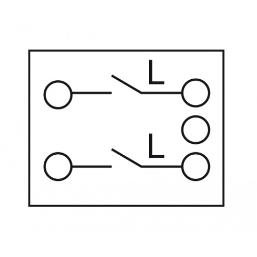 DELOCK DELOCK module διακόπτης Easy 45 81360, μονός, 2-pole, 1-way, λευκός
