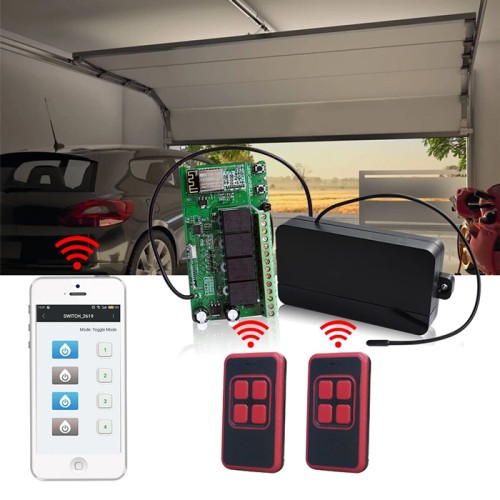 Powertech Ασύρματος δέκτης τηλεχειρισμού 4 καναλιών YET404WFR, 433MHz, WiFi