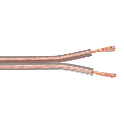 Powertech POWERTECH καλώδιο ήχου 2x 1.50mm² CAB-SP014, CCA, 10m, διάφανο