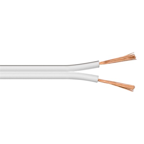 Powertech POWERTECH καλώδιο ήχου 2x 0.50mm² CAB-SP021, CCA, 10m, λευκό