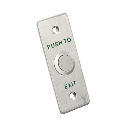 YLI ELECTRONIC YLI ELECTRONIC χωνευτό μπουτόν PBK-814A, 35 x 90mm, 3Α, ασημί