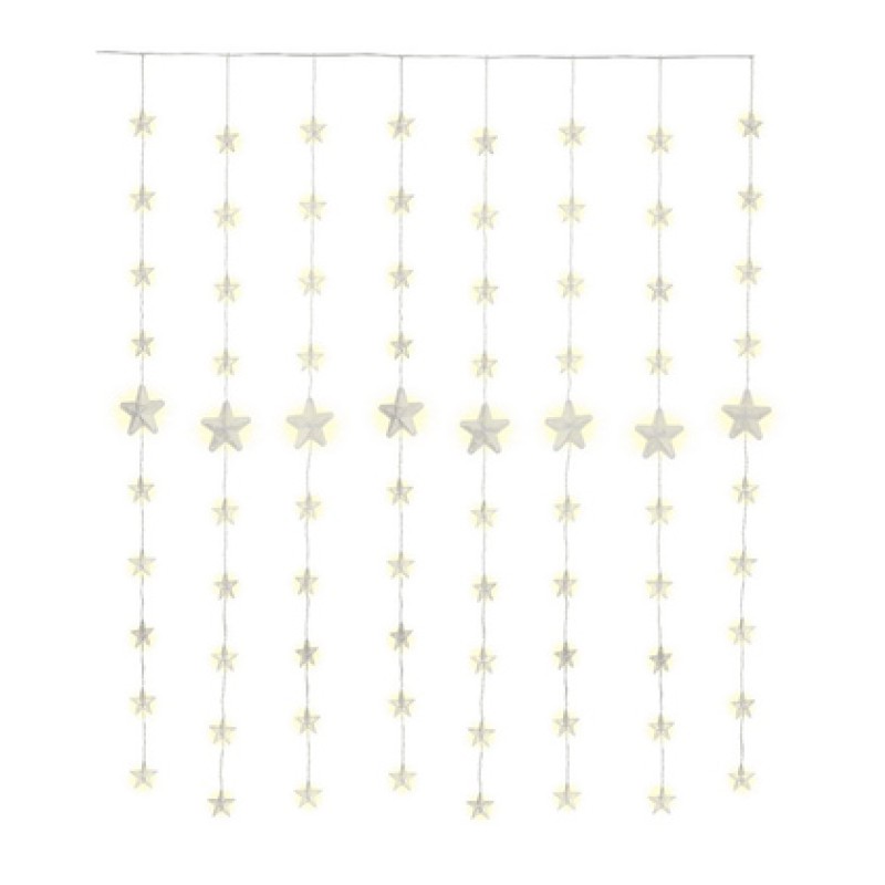 GOOBAY GOOBAY LED λαμπάκια κουρτίνα 57941, 3000K, 6.05m, IP44, 31V, 80 LED