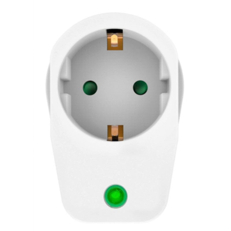 Powertech POWERTECH αντάπτορας ρεύματος PT-996, 1 θέση schuko, 16A, 3680W, λευκός