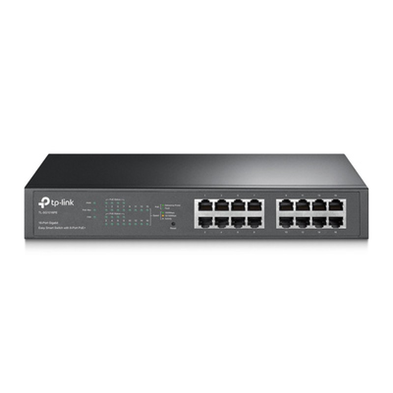 TP-Link TP-LINK easy smart switch TL-SG1016PE, 16-Port Gigabit, PoE+, Ver. 3.0