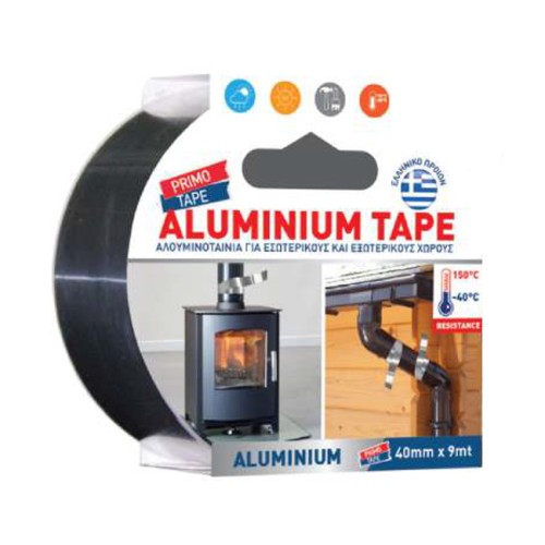 PRIMO TAPE PRIMO TAPE αυτοκόλλητη ταινία αλουμινίου 5213000713596, 40mm x 9m