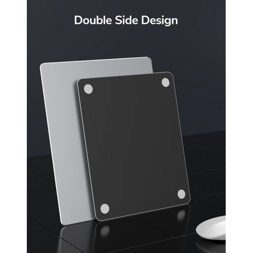 CABLETIME CABLETIME μεταλλικό mouse pad CT-MP24-AS, 246x202x2mm, ασημί & μαύρο