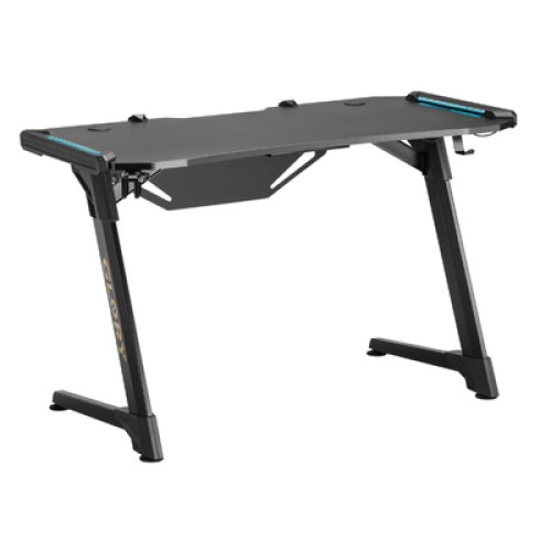 Brateck BRATECK gaming γραφείο Glory GMD04-1S, 1200x600mm, RGB, μαύρο