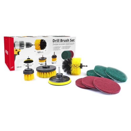 AMIO AMIO σετ βούρτσες καθαρισμού για δράπανο 02593, σε διάφορα μεγέθη, 10τμχ