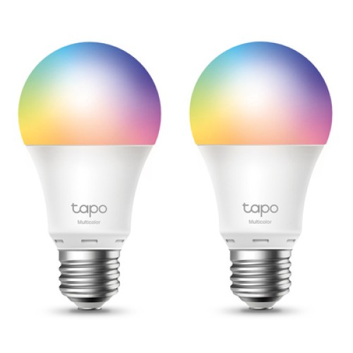 TP-Link TP-LINK Smart λάμπα LED TAPO-L530E WiFi, 8.7W E27, 2500K-6500K RGB, 2τμχ