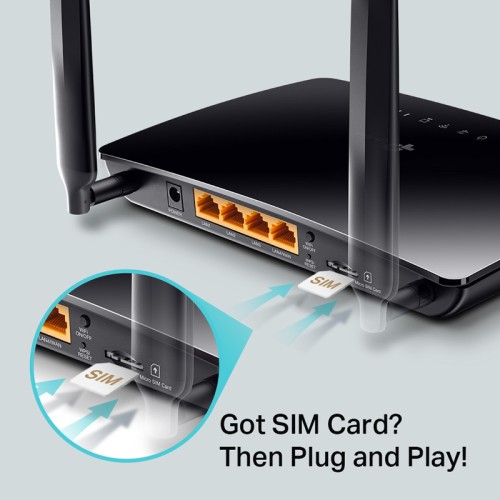 TP-Link TP-LINK router Archer MR400, 4G LTE, Wi-Fi 1200Mbps AC1200, Ver. 2.0