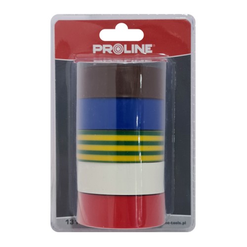 PROLINE PROLINE μονωτική ταινία 13161, 19mm, 10m, διάφορα χρώματα, 5τμχ