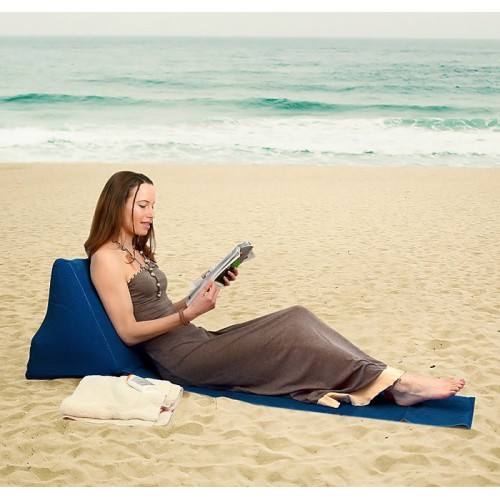 UNBRANDED Αδιάβροχο χαλάκι παραλίας SUMM-0003 με φουσκωτό μαξιλάρι, μπλε