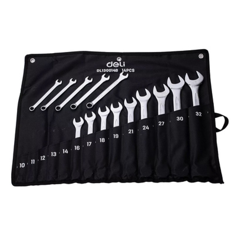 DELI DELI σετ γερμανοπολύγωνα κλειδιά DL130014B, 10-32mm, 14τμχ