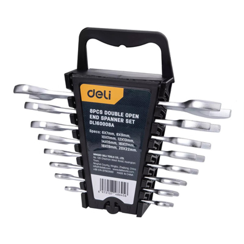 DELI DELI σετ γερμανικά κλειδιά DL160008A, 6x7-20x22mm, 8τμχ