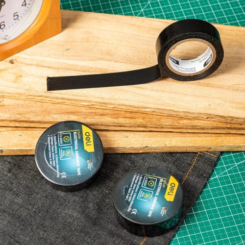 DELI DELI μονωτική ταινία υψηλής αντοχής DL5261, 18mm x 9.15m, μαύρη