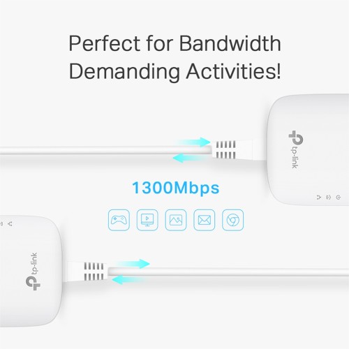 TP-Link TP-LINK Passthrough Powerline Starter Kit TL-PA8010P, AV1300, Ver: 3.0