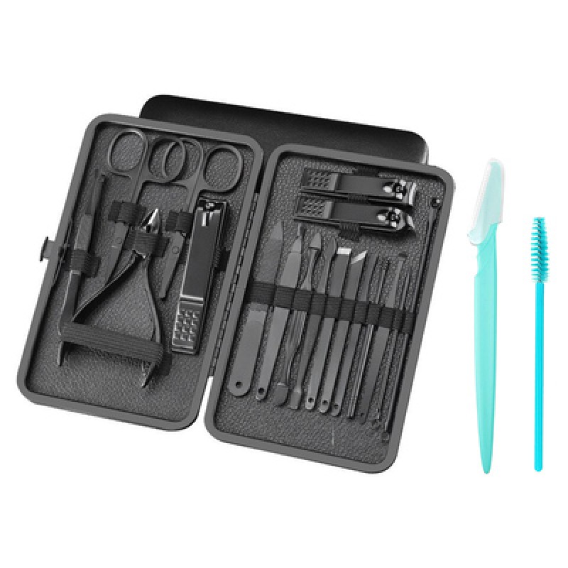 UNBRANDED Σετ περιποίησης νυχιών & προσώπου BTHU-0029, με θήκη, 20τμχ