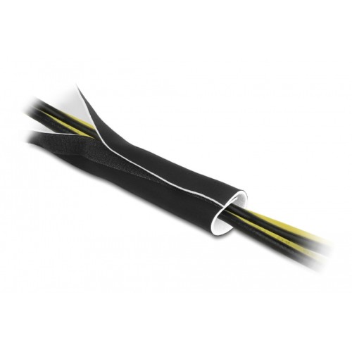UNBRANDED Ταινία νεοπρενίου τύπου Velcro TIES-037, 13.5cm, 1.5m, μαύρη/λευκή