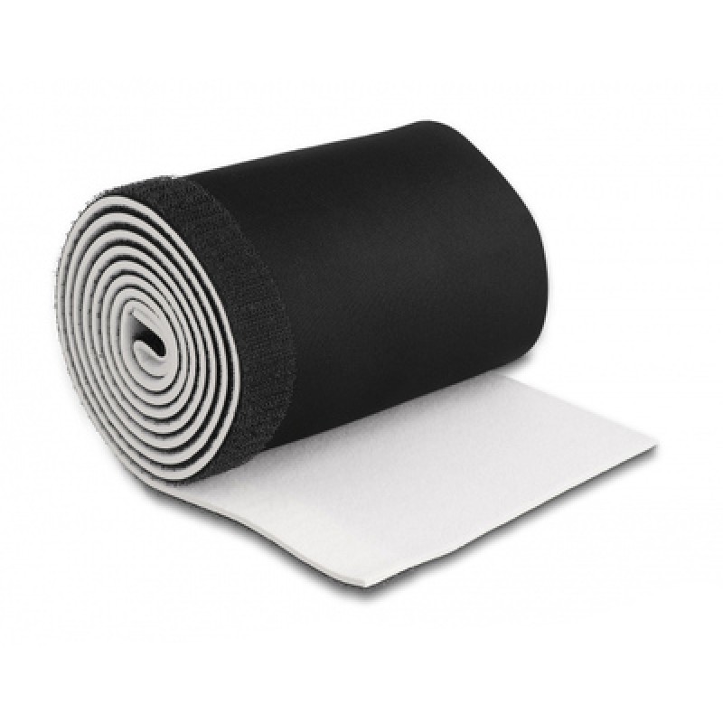 UNBRANDED Ταινία νεοπρενίου τύπου Velcro TIES-037, 13.5cm, 1.5m, μαύρη/λευκή