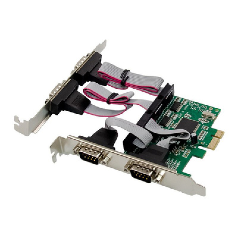 Powertech POWERTECH κάρτα επέκτασης PCIe σε 4x RS232 ST310, CH384L