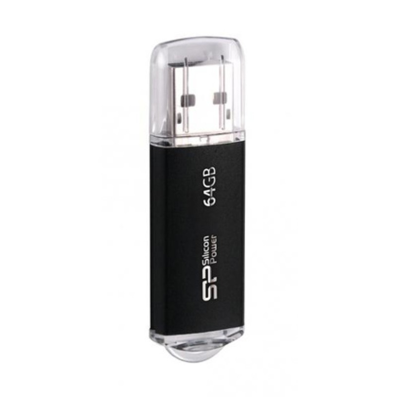 SILICON POWER SILICON POWER USB Flash Drive Ultima II-I, 64GB, USB 2.0, μαύρο