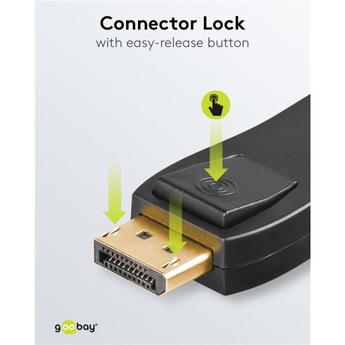 GOOBAY GOOBAY αντάπτορας DisplayPort σε HDMI 51719, 1920x1200p, μαύρος