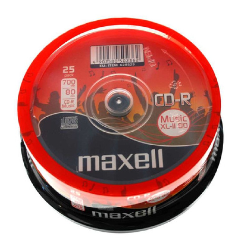 Maxell MAXELL CD-R music XL-II 80min/700MB, cake box 25τμχ