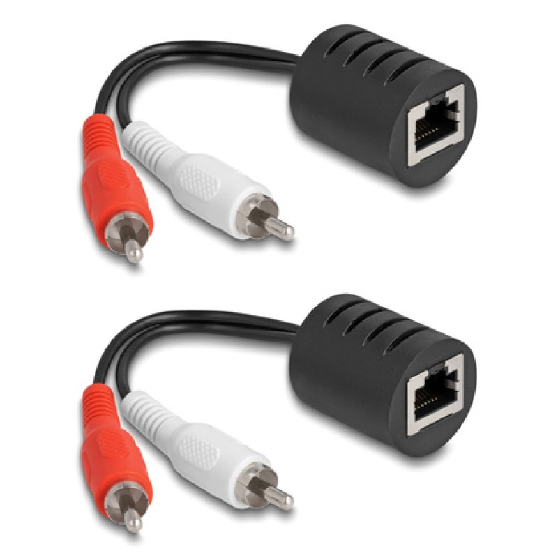 DELOCK DELOCK audio extender 87857 RCA σε RCA, μέσω καλωδίου RJ45, έως 50m