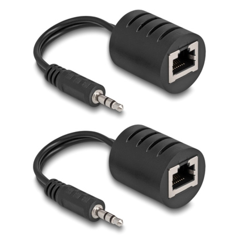 DELOCK DELOCK audio extender 87858 3.5mm σε 3.5mm, μέσω καλωδίου RJ45, έως 50m