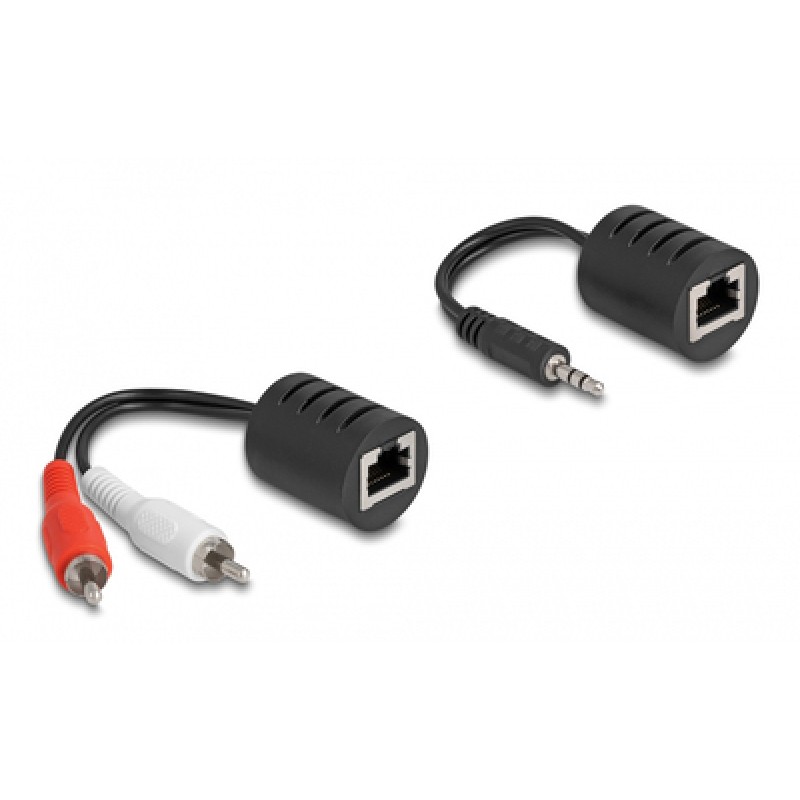 DELOCK DELOCK audio extender 87859 3.5mm σε RCA, μέσω καλωδίου RJ45, έως 50m