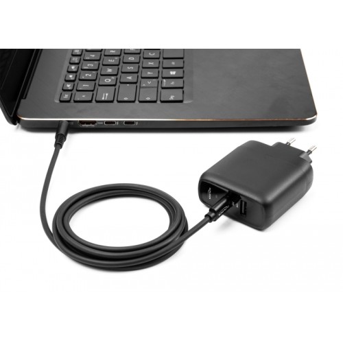 DELOCK DELOCK καλώδιο τροφοδοσίας 87972, USB-C σε HP 7.4x5.0mm, 1.5m, μαύρο
