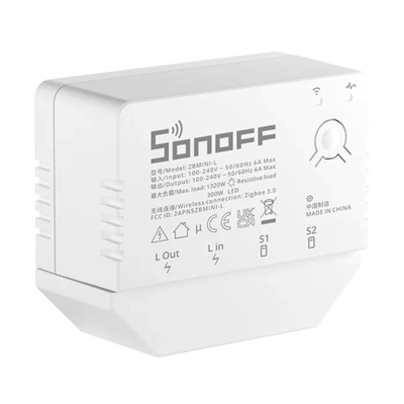 SONOFF SONOFF smart διακόπτης ZBMINI-L, 1-gang, ZigBee 3.0, λευκός
