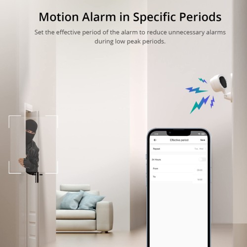 SONOFF SONOFF smart κάμερα S-CAM με ηχητικό συναγερμό, 1080p FHD, Wi-Fi