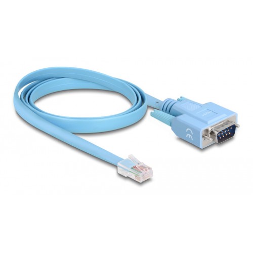 DELOCK DELOCK καλώδιο serial RS-232 DB9 σε RJ45 63353, 1m, μπλε