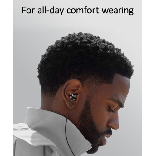 USAMS USAMS earphones με μικρόφωνο EP-42, 3.5mm σύνδεση, Φ10mm, 1.2m, μαύρα