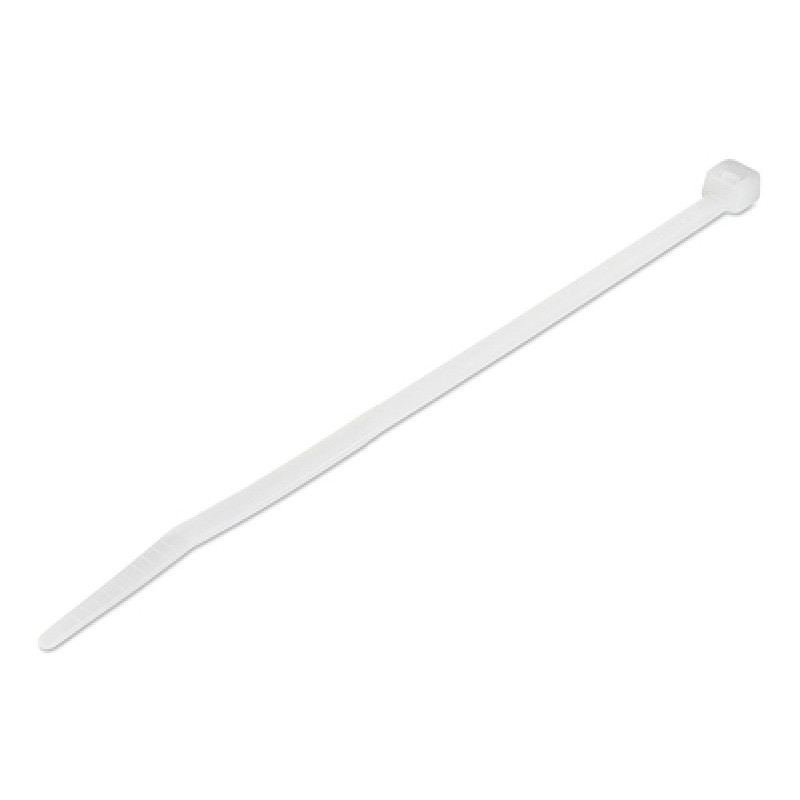 Powertech POWERTECH δεματικά καλωδίων TIES-049, 250x3.6mm, λευκά, 100τμχ